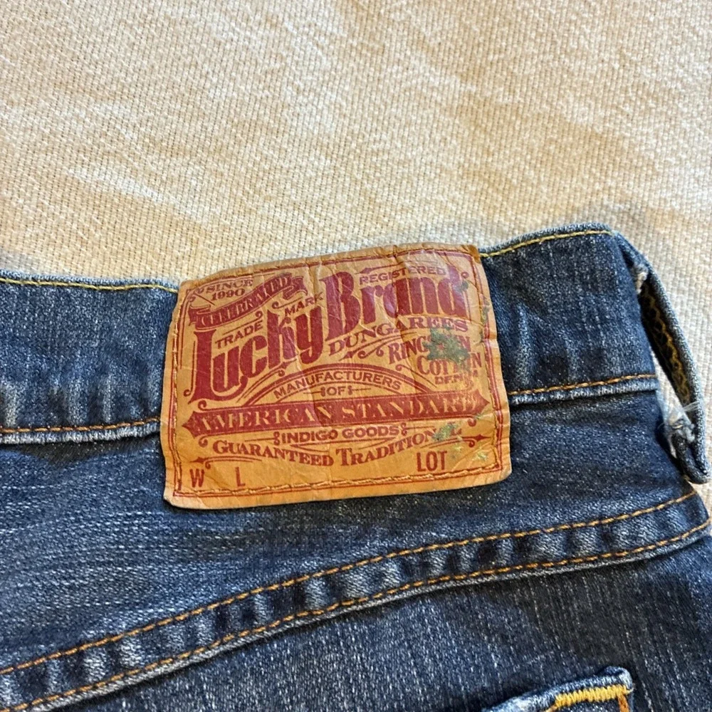 Vintage Women's Jeans Lucky Brand 6/28 Blue Easy Rider Straight USA Button Fly - Picture 11 of 12